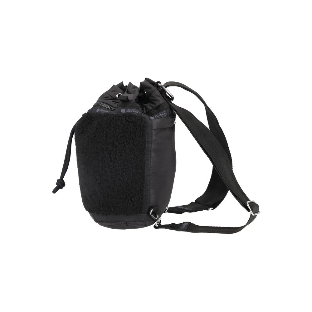 Черный мини-рюкзак Lesportsac из шерпы [1275.C495]