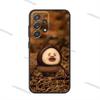 K-KOBITOS Милый аниме чехол для телефона Samsung S24,21,22,23,30,Ultra,20,Plus,Note,10,9,Черный мягкий силиконовый чехол
