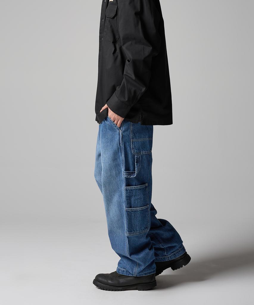 Dickies Свободные джинсовые брюки-карго средней синевы