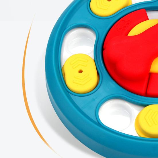 Pet Slow Food Bowl Stable Base Rounded Corners Bright Colors Pet Slow