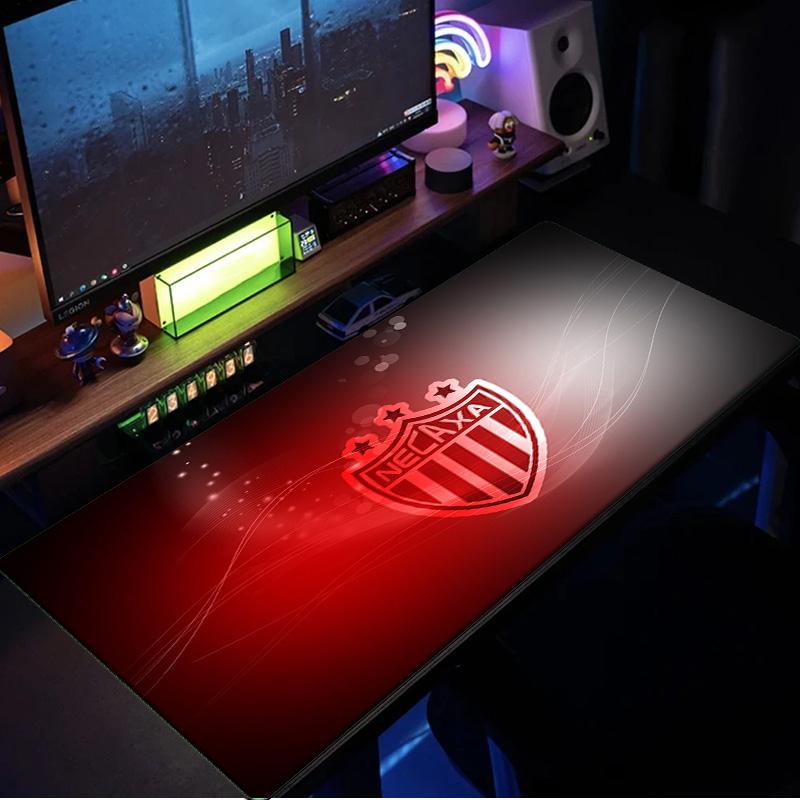 Necaxa Team Crest mouse pad, rubber base, esports desk mat, mouse pad for gamers and office use, gaming desk , easy to clean mat