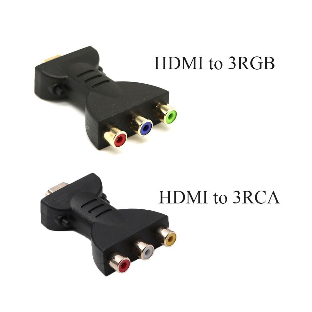 HDTV Digital Signal Gold-plated Video Audio Adapter HDMI To 3 RGB/RCA Component Converter