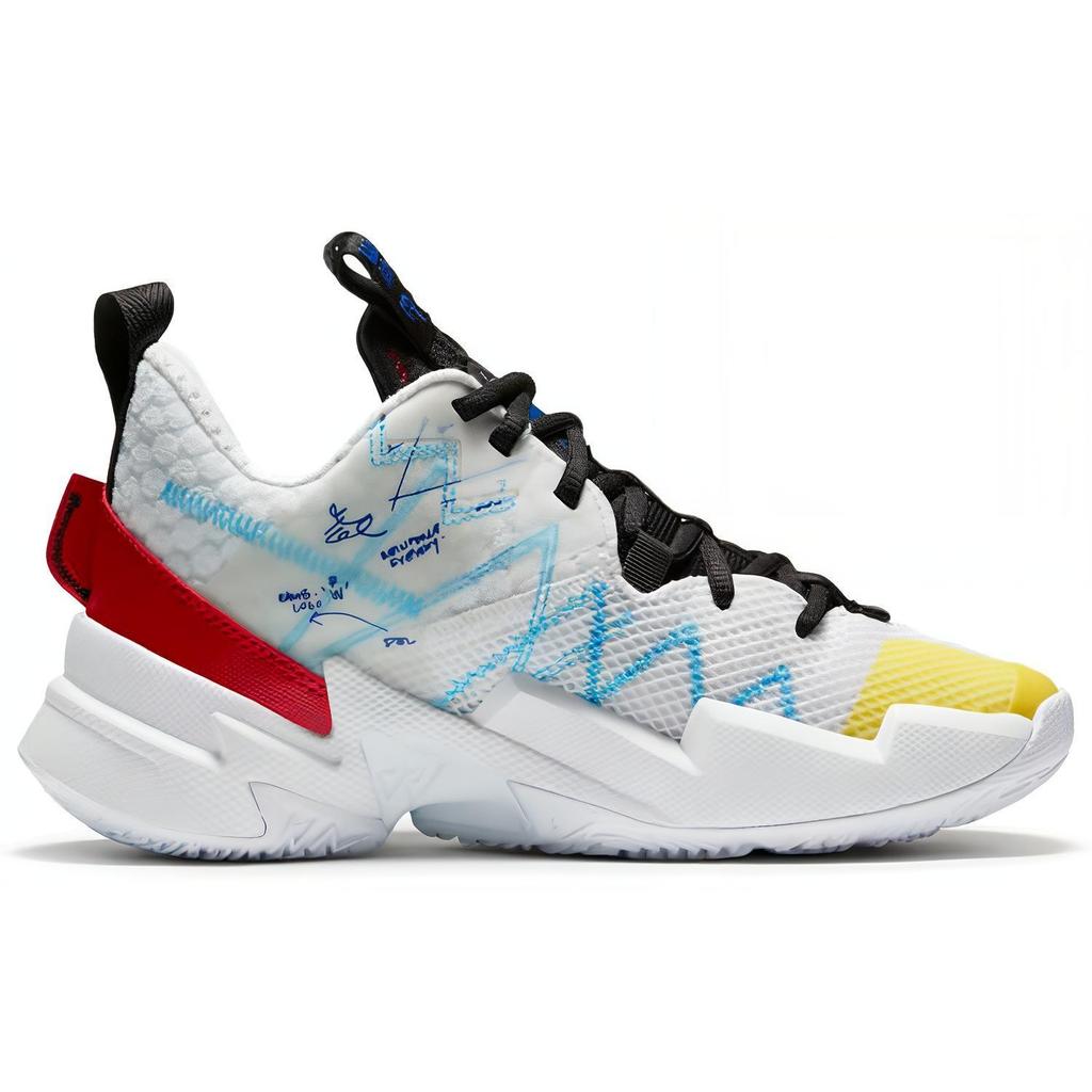 (GS) Air Jordan Why Not Zer0.3 SE 3 'White Yellow Red' Kids' CN8107-100