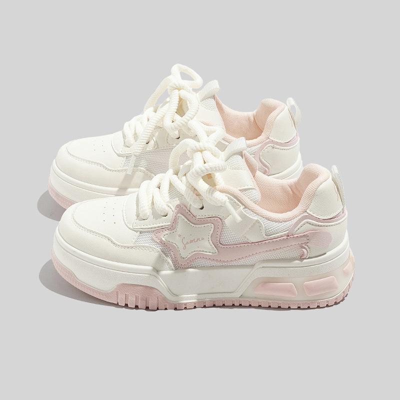 Кеды Beier Xingxing оптом дышащая сетка корейская версия платформа белые туфли B1206