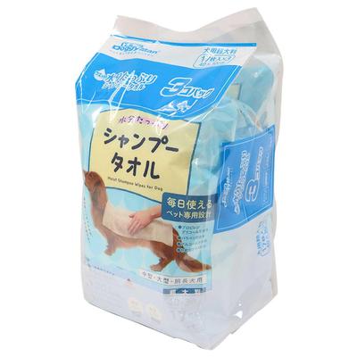 Влажное полотенце-шампунь для собак, очень большое, 17 листов x 3 упаковки