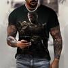 Футболка с принтом «Ролевые игры» «Миф Укун» черная, 3D, модная мужская футболка с коротким рукавом, летняя уличная одежда, футболки, топы