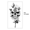 Xqb Black Skull Animal Eagle Snake Water Transfer Tattoo Simulation Disposable Tattoo Sticker