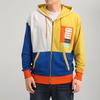 Puma Full Zip Hooded Jacket Men Tops Grey Blue Yellow 530712-05