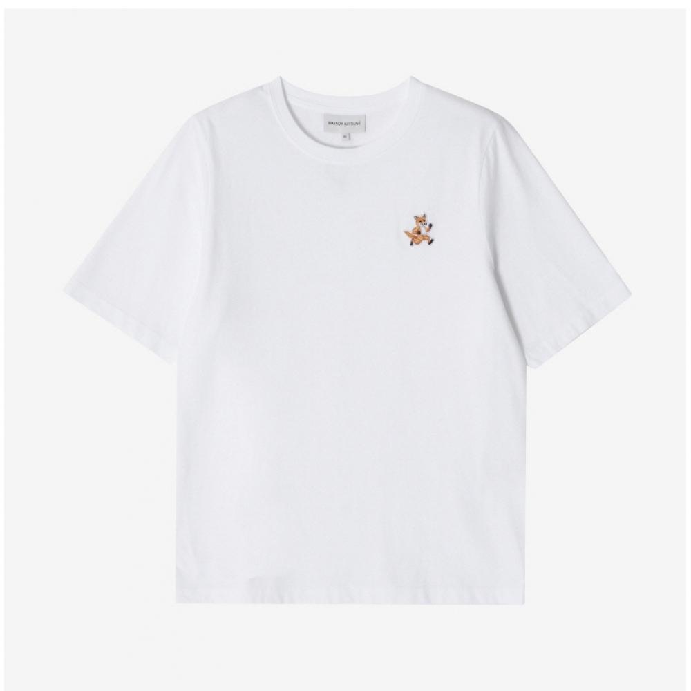 MaiSon KitSune Mw00119kj0008 P100 Speedy Fox Patch Women S Short Sleeve Tee