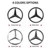 CSC1 1pcs 52mm 57mm Car Steering Wheel Badge Emblem Sticker For Mercedes Benz W204 W205 W212 W213 W221 W177 W246 GLA GLC CLA A Class