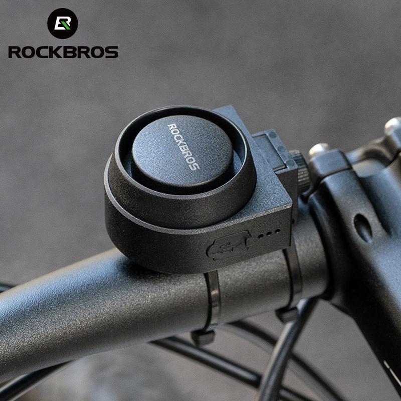 ROCKBROS Велосипедный звонок Type-C Вибрационный противоугонный сигнал для электровелосипеда с беспроводным пультом дистанционного управления Система охранной сигнализации