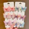 6Pcs Colorful Butterfly Hairpins Girl Hair Clips Barrettes Women Sweet Hair Ornament Rainbow Headwear Fashion Hair Accessories