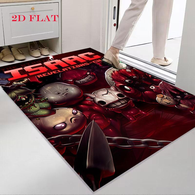 Ковер 'The Binding of Isaac' в стиле хоррор-мультфильма для гостиной, спальни, дома, украшение дивана, нескользящий коврик для игр детей