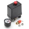 Air Compressor Switch Regulator Kit Pressure Gauge Safety Value Plastic