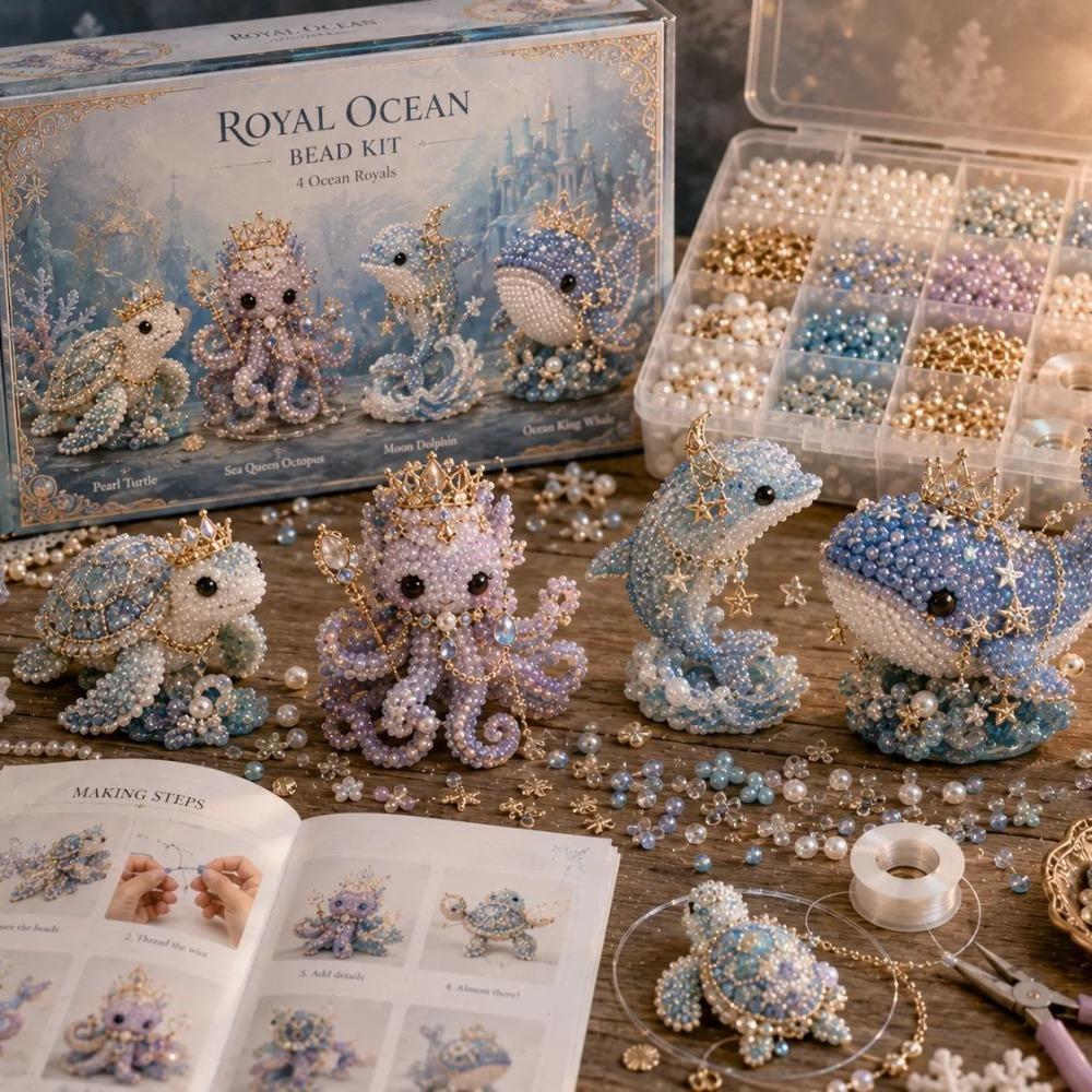Animal Shape 3D Beaded Animal Kit Tiny Beads DIY Bead Craft Kit Handmade Bead Art Kit Home Decor