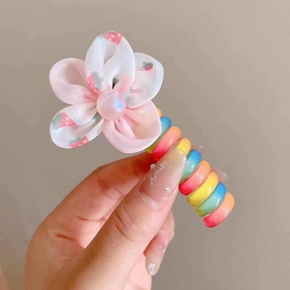 Colorful Hair Ties Spiral Coil Hair Rope Fashion Hair Accessories  Women
