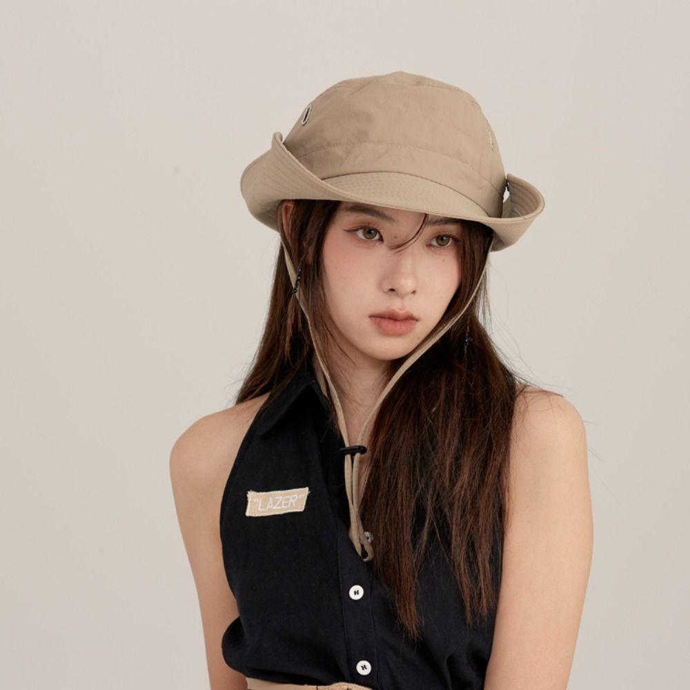 Походная широкополая шляпа от солнца, водонепроницаемая шляпа-ведро с завязками, модная мужская и женская шляпа для отдыха на природе