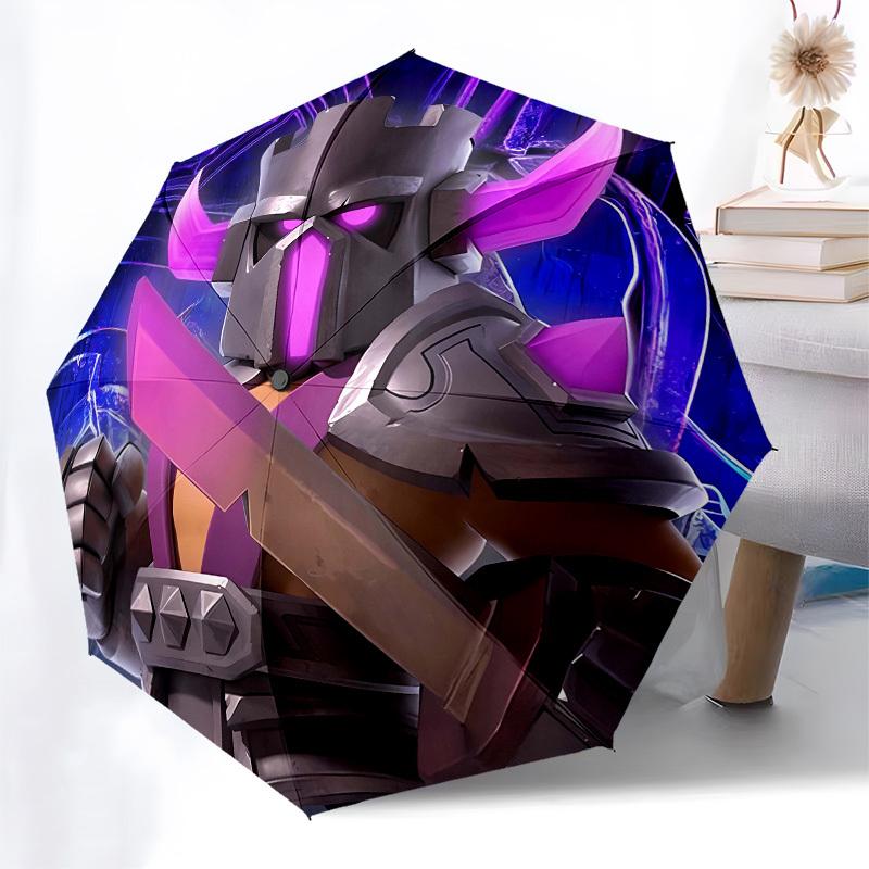 Clash of clans Automatic Opening and Closing, 8 rib Structure Portable Umbrella, Suitable for Men and Women in All Seasons Perfect Gift for