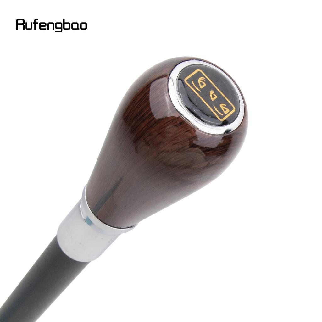 Коричневый деревянный рычаг переключения передач, роскошная модная трость, декоративная палка, джентльмен, элегантная трость для косплея, набалдашник, посох 92 см