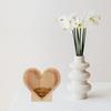 Clear Wooden Saving Box Wooden Wooden Crafts Ornament Heart-shaped Piggy Bank  Education Fund
