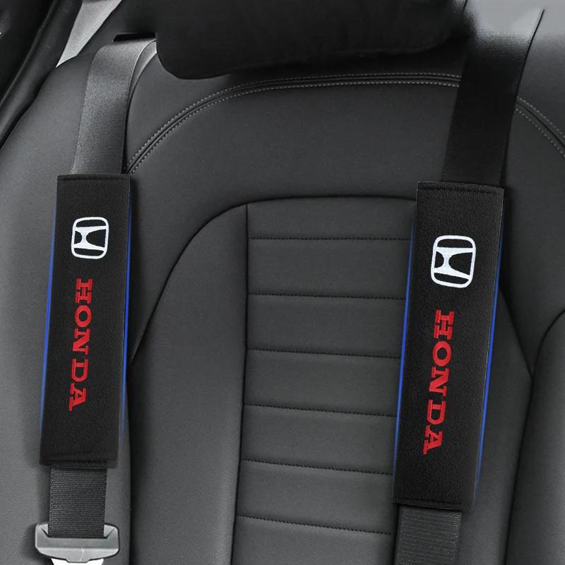 2025 Car New Honda Car Seat Belt Cotton Safety Belt Shoulder Protector Cover Car Accessories For Honda Civci CRV Accord Mugen F