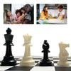 32 шт. Изысканные черно-белые шахматы Стандартная шахматная игра Пешки Шахматный набор со словами Игра для родителей и детей