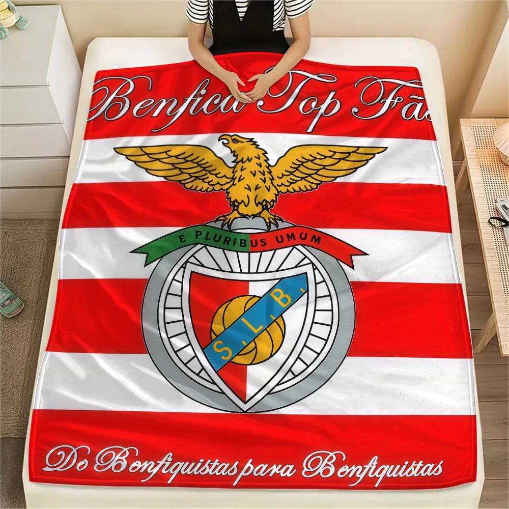 Benfica LOGO FlAannel Blanket, High quality Comfortable for All Seasons, Home Decor, Warmth and Comfort