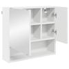 Bathroom Furniture Set with Door 3 pcs White Wood Based Material & Metal