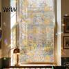 Decorative Window Film Rainbow Privacy Film, Stained Glass Pattern Sticker, Static Sunlight Reflecting Sticker Cling, Sun Blocking Reusable Decals for