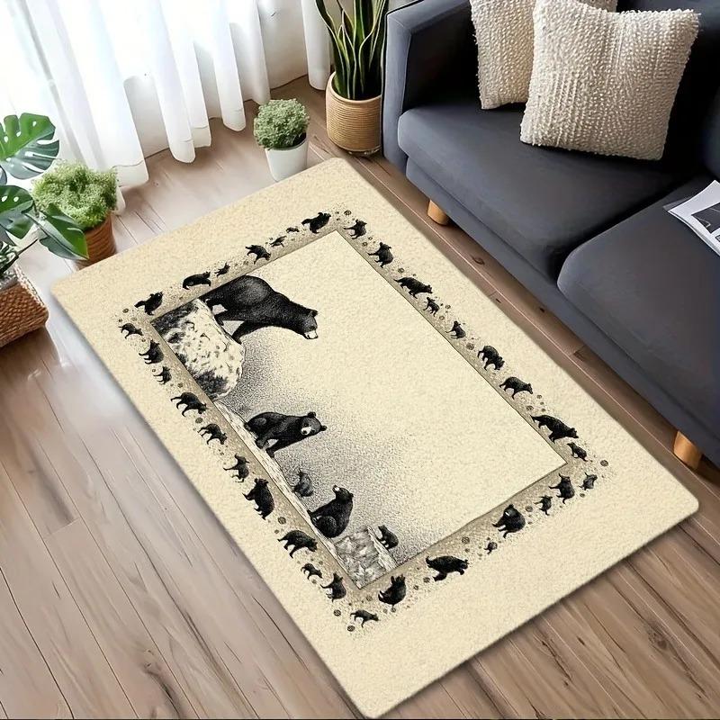 1PC Rainbow Pattern Kitchen Rugs Non-Slip Home Door Mats Pop design Bathroom Rug Bath Mat Carpet for Home Sink Laundry Decor