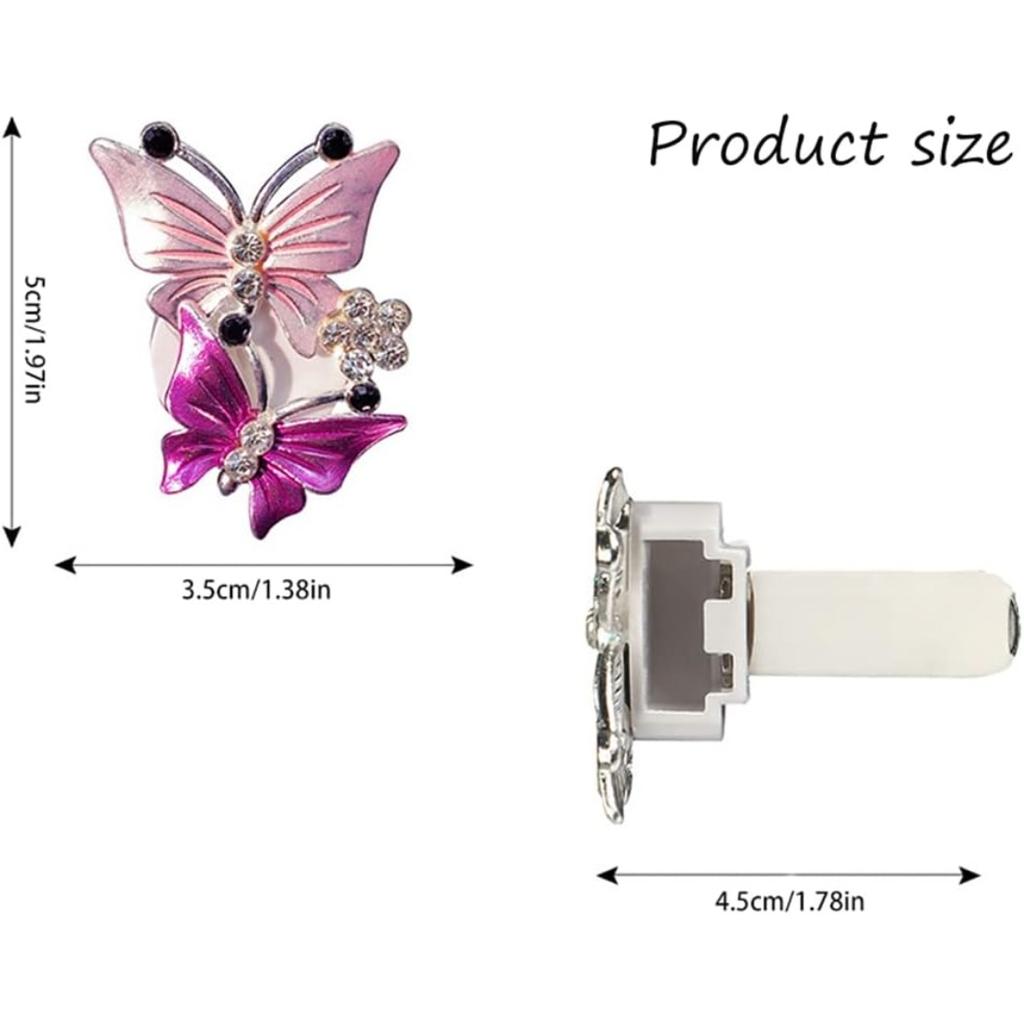 Аксессуары для автомобиля в виде бабочки, милый освежитель воздуха, зажим для вентиляционного отверстия, зажим для кондиционера, автомобильный освежитель воздуха, автомобильные аксессуары, шикарные автомобильные аксессуары для женщин