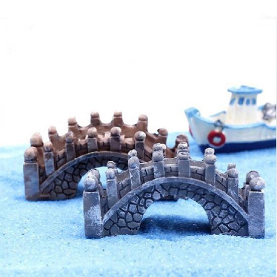 2Pcs Retro Arch Bridge Fish Tank Aquarium Micro Landscape Miniature Ornaments