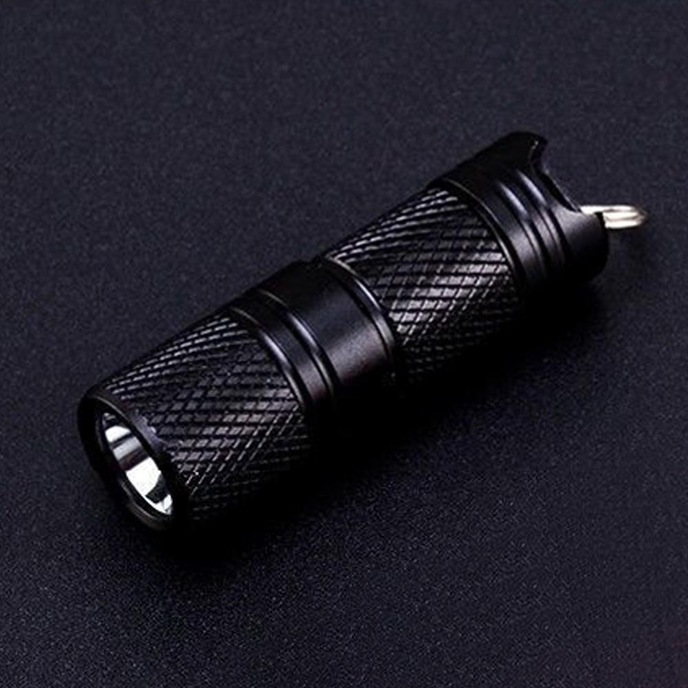 Mini Keychain Flashlight Protable Super Tiny Flashlight USB Charging Small Self Defense Light for Outdoor Camping Hiking