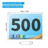 PATIKIL Running Bib Race Competitor Numbers with Safety Pins for and Competitive Multicolor Tear-Resistant Numbers, 7x6", 1-500 Marathons, Sports,