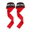 MKAS Black Unisex Polyester Padded Sports Wrist Straps for Weight Lifting Gym Fitness Wrist Lifting Straps