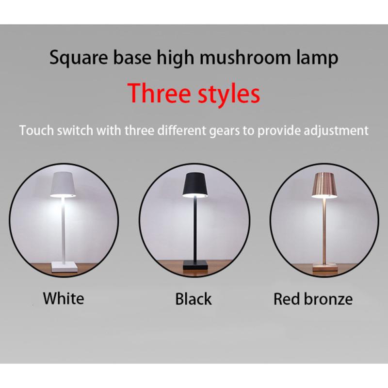 Светодиодная настольная лампа USB перезаряжаемая встроенная батарея 5200 мАч беспроводная декоративная настольная лампа для гостиницы