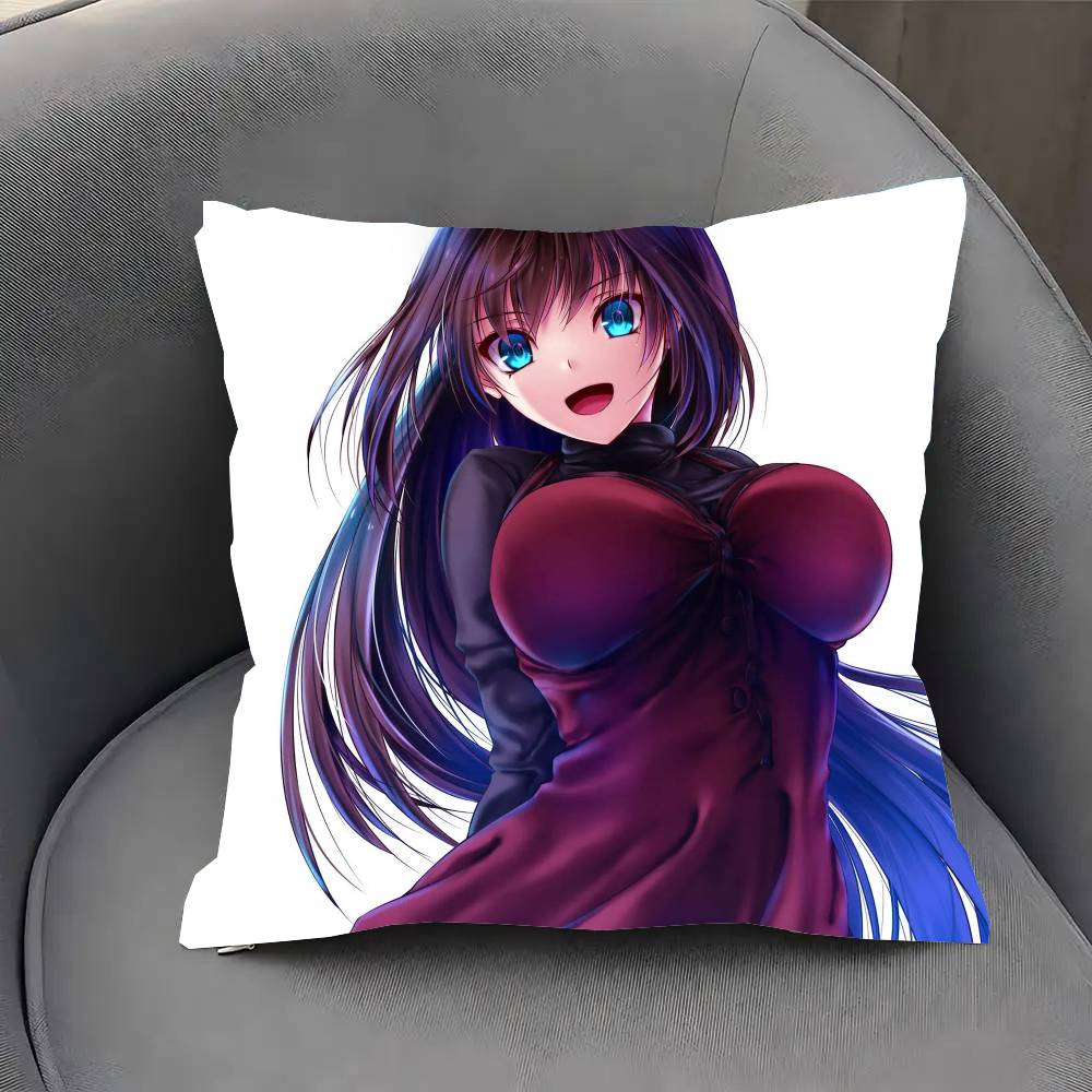 Аоко Аодзаки Аниме Fgo Наволочка Модная Квадратная Наволочка Спальня Диван Гостиная Ins Декор Отдых