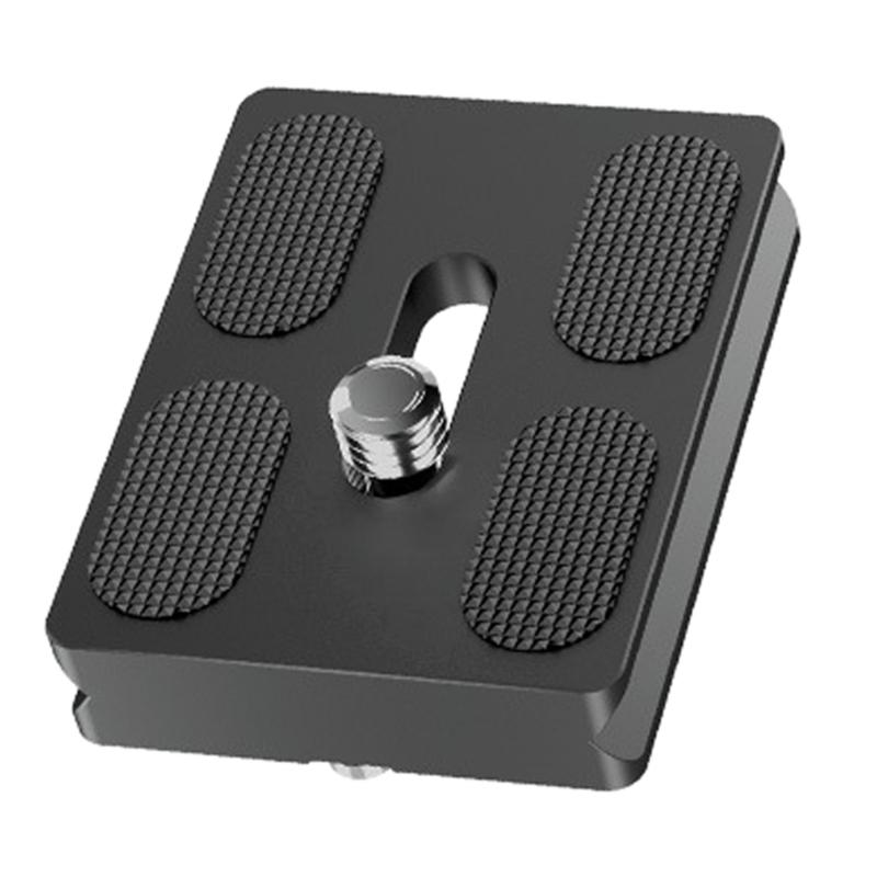 Precisions Machined Camera Quick Release Plate with Not Slip Rubber Aluminum Quick Release Plate Simple Installation