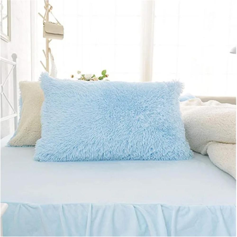Rectangular Shape Crystal Plush Pillow Plush Mink Plush Pillow Nordic Pillowcase Living Room