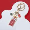 Китайский стиль брелок кулон змея бирка шарм металлический орнамент кошелек рюкзак автомобиль брелок подвесное украшение