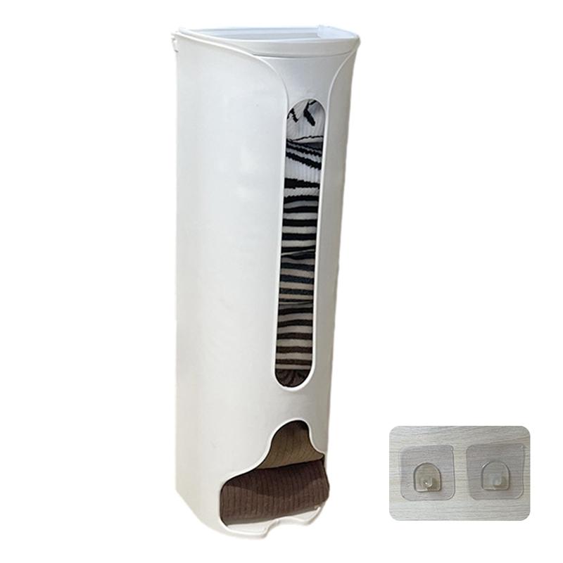 Настенный ящик для хранения нижнего белья, самоклеящийся, экономящий место, диспенсер для мусорных мешков, простой стиль, пылезащитный