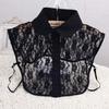 Chiffon Fake Collar Blouse, Versatile Decorative Fake Collar, Lace Fake Collar, White Shirt Collar, Inner Collar.