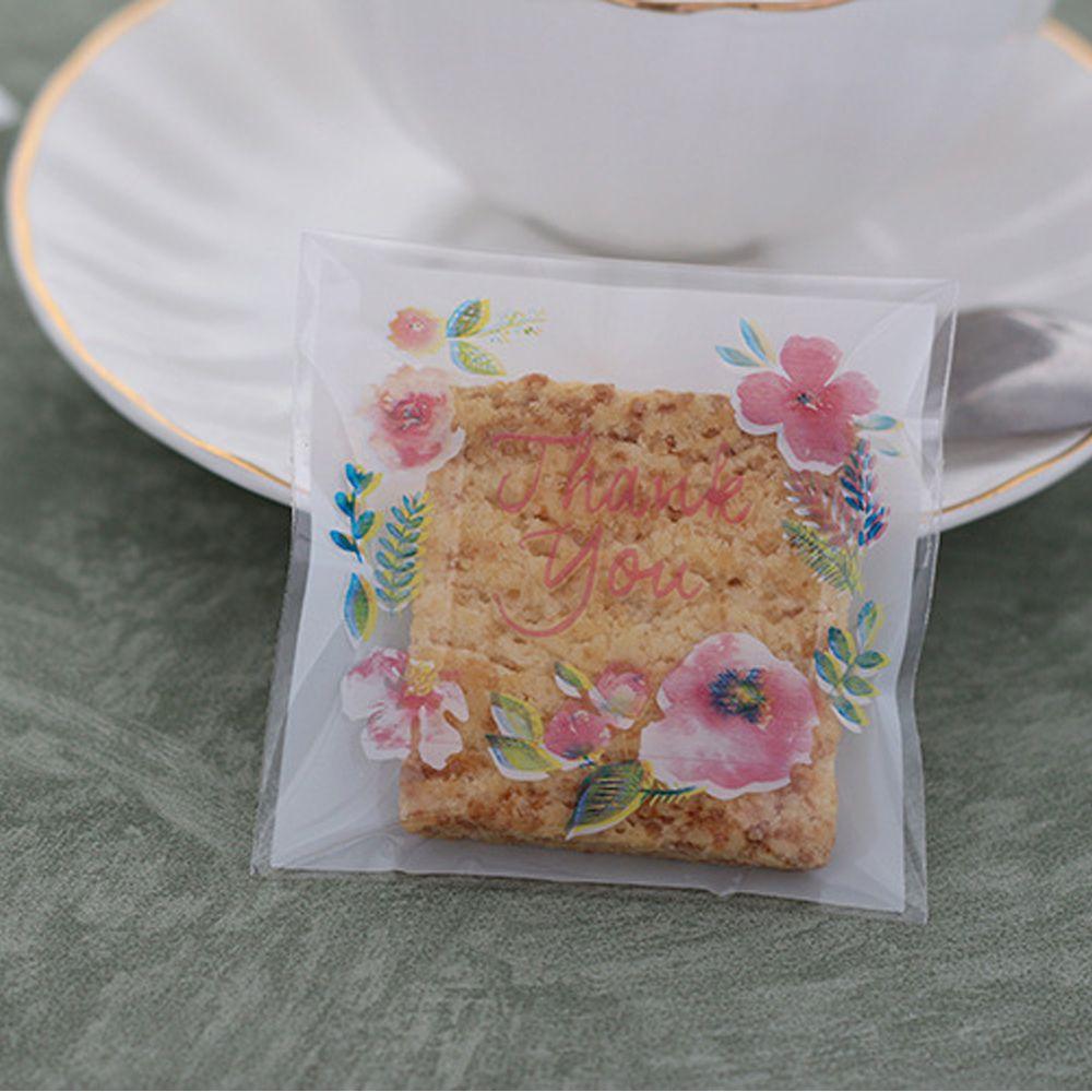 Wedding Flower Baking Thank you Biscuit Packaging Bag Candy Pockets Wrapping Supplies Cookie Bags