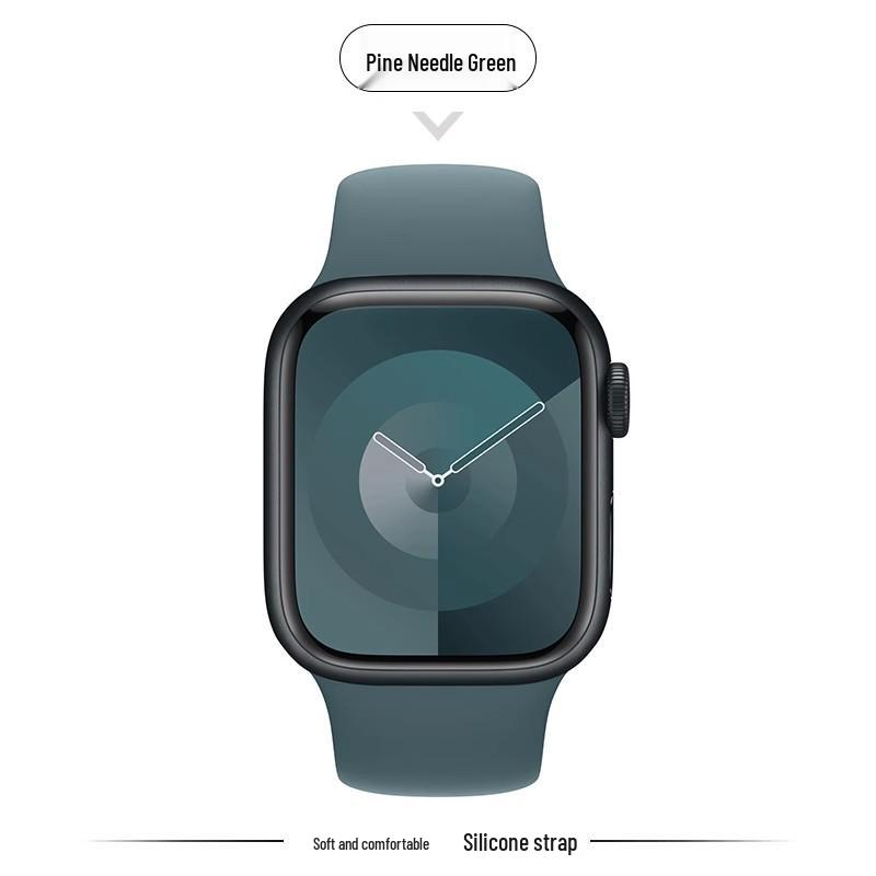 Совместимый силиконовый ремешок для Apple Watch Series 8, 9, 10 и 11 - Новая стандартная модель для девушек (S)