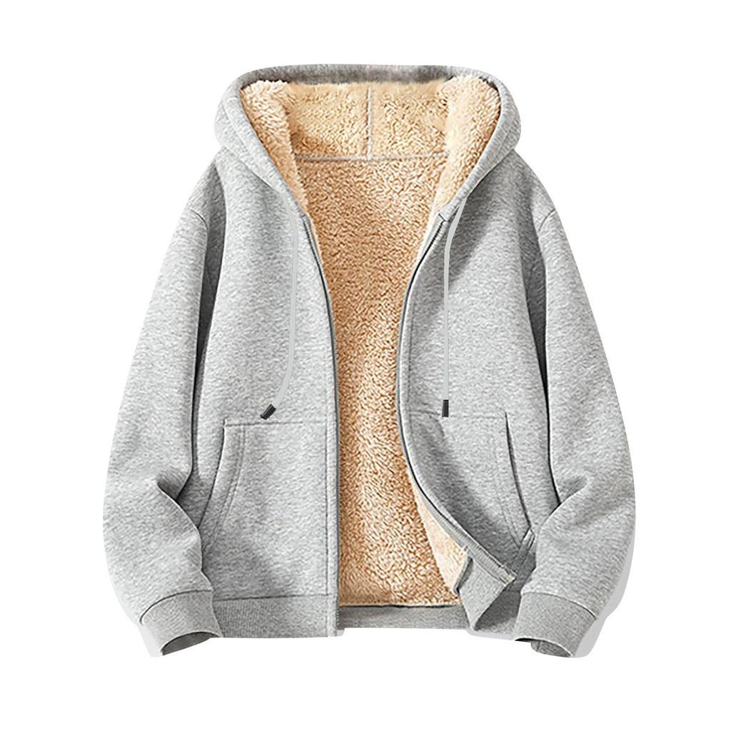 Men's Coat Heavy And Fleece Thick Men's Hoodie Cardigan