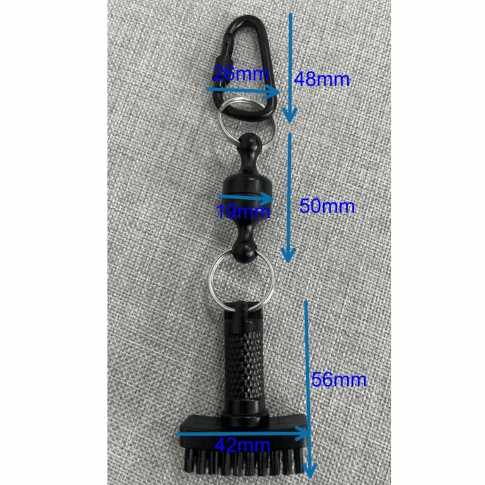 Heavy Duty Nylon Bristles Golf Club Cleaning Brush Golf Cleaning Accessory for Outdoor Golf Sports