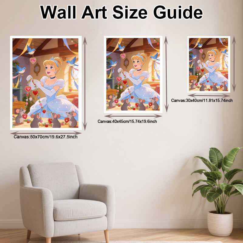 Disney diamond painting set full of diamonds 5D diamond art Disney magic hearts home decoration creative handicrafts