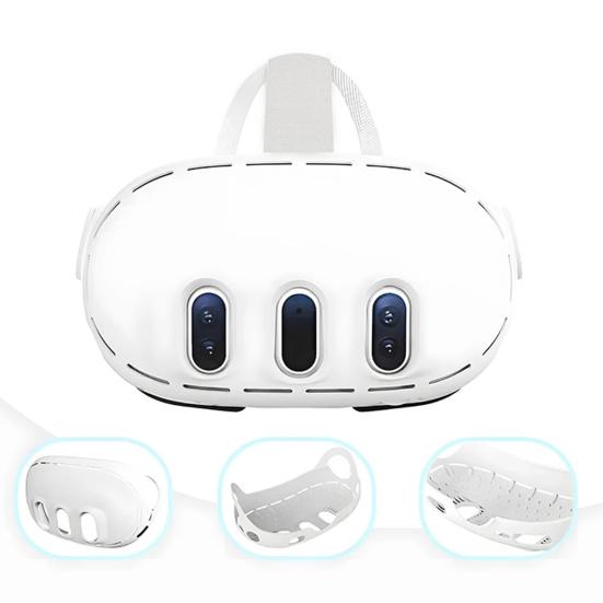 Силиконовый защитный чехол для VR-гарнитуры Oculus Quest3, устойчивый к царапинам, пыле- и водостойкий защитный чехол для очков VR, аксессуары