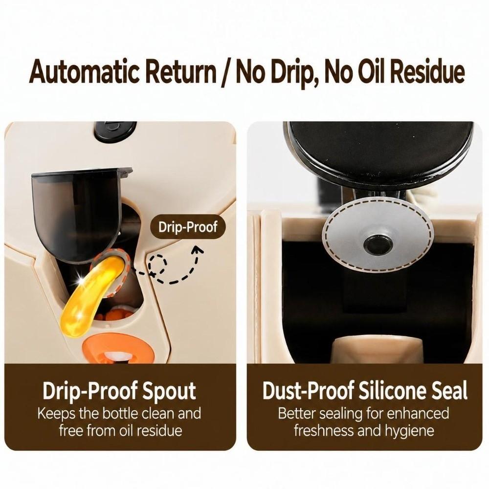 600ml Oil Bottle Spray & Pour Condiment Bottle Kitchen Accessories Spray Oil Dispenser Kitchen
