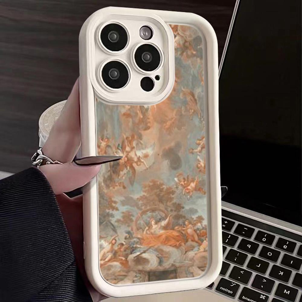 Мягкий чехол из ТПУ с ангельскими глазками для Samsung A04 A05 A10 A30 A50 A13 A23 A53 A14 A24 A34 A54 A15 A25 A35 A55 S20 S23 FE S24 Ultra Ae51 Angel art design